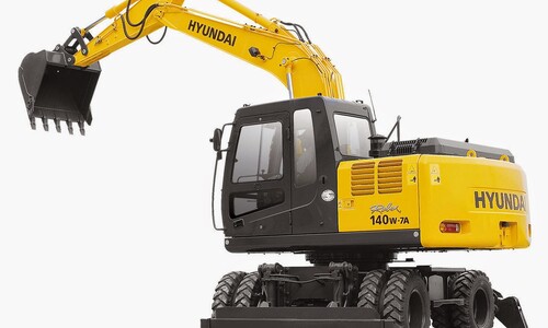 Аренда колесного экскаватора Hyundai R140W-7A